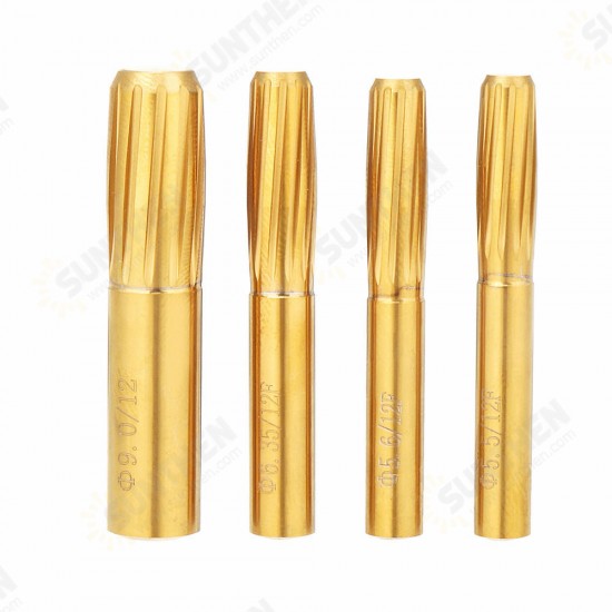 12 Flutes 5.5mm-9.0mm Rifling Button Hard Alloy Chamber Helical Machine Reamer Tool