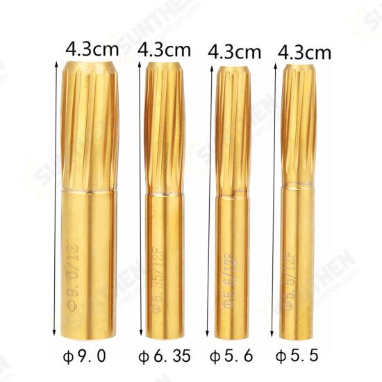 12 Flutes 5.5mm-9.0mm Rifling Button Hard Alloy Chamber Helical Machine Reamer Tool 12 Flutes 5.5mm-9.0mm Rifling Button Hard Alloy Chamber Helical Machine Reamer Tool