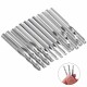 12 Pcs Carbide End Mill Cutter 1/8inch Cnc Router Bits Double Flute Tools 1 Flute Single Edged Milling Cutter