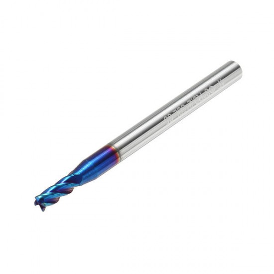 1/2/3/4mm Ball Nose 4 Flutes Milling Cutter R0.2-R1.0 Nano Blue Coating Carbide End Mill
