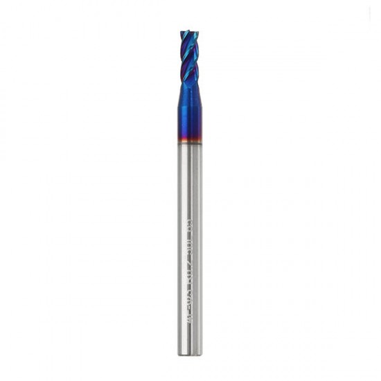 1/2/3/4mm Ball Nose 4 Flutes Milling Cutter R0.2-R1.0 Nano Blue Coating Carbide End Mill