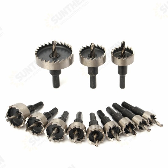12pcs 15-50mm HSS Hole Saw Cutter HSS Drill Bits Set 12pcs 15-50mm HSS Hole Saw Cutter HSS Drill Bits Set