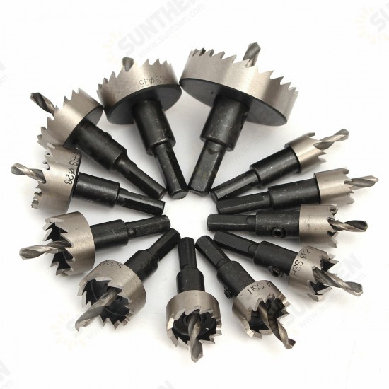 12pcs 15-50mm HSS Hole Saw Cutter HSS Drill Bits Set 12pcs 15-50mm HSS Hole Saw Cutter HSS Drill Bits Set