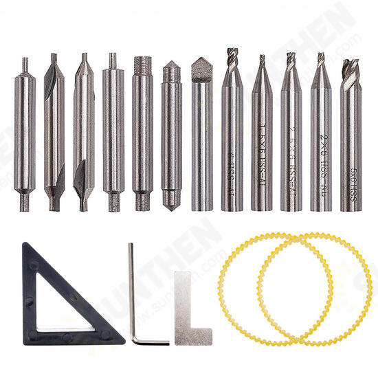 12pcs HSS Milling Cutter Drill Bit Set Locksmith Tools Vertical Spare Parts For Key Cutting Machine 12pcs HSS Milling Cutter Drill Bit Set Locksmith Tools Vertical Spare Parts For Key Cutting Machine