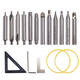 12pcs HSS Milling Cutter Drill Bit Set Locksmith Tools Vertical Spare Parts For Key Cutting Machine