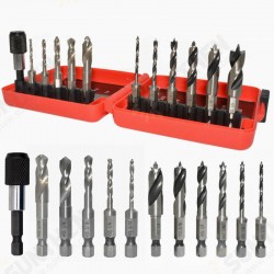 12pcs HSS Stubby Drill Bit Set for Metal Woodworking Drills Quick Change Hex Shank Twist Drill Bits