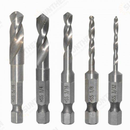 12pcs HSS Stubby Drill Bit Set for Metal Woodworking Drills Quick Change Hex Shank Twist Drill Bits 12pcs HSS Stubby Drill Bit Set for Metal Woodworking Drills Quick Change Hex Shank Twist Drill Bits