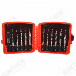 12pcs HSS Stubby Drill Bit Set for Metal Woodworking Drills Quick Change Hex Shank Twist Drill Bits