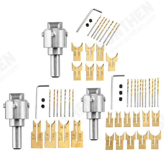 13/16/24Pcs Wooden Bead Maker Beads Drill Bit Milling Cutter Set Woodworking Tool Kit