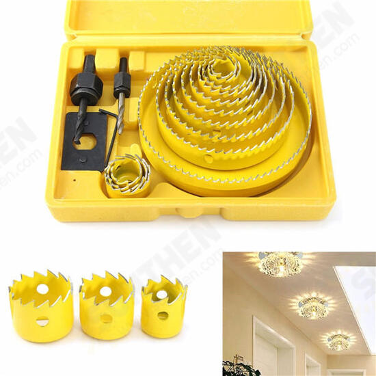 13pcs 19mm-127mm Hole Saw Cutting Set Wood Working Drill Bit Hole Saw Cutter 13pcs 19mm-127mm Hole Saw Cutting Set Wood Working Drill Bit Hole Saw Cutter