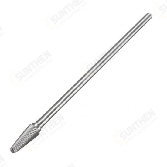 1/4 Inch Cone Shape Carbide Tungsten Steel Grinding Head for Rotary Tool