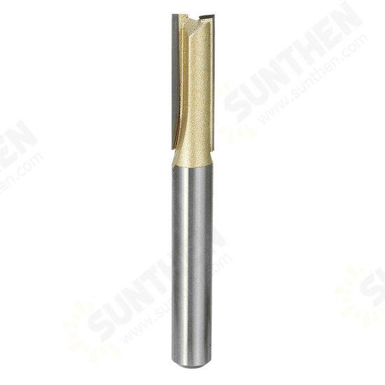 1/4 Inch Shank Double Flute Straight Router Bit Cutter CNC Carbide Wood Cutting Tool 1/4 Inch Shank Double Flute Straight Router Bit Cutter CNC Carbide Wood Cutting Tool