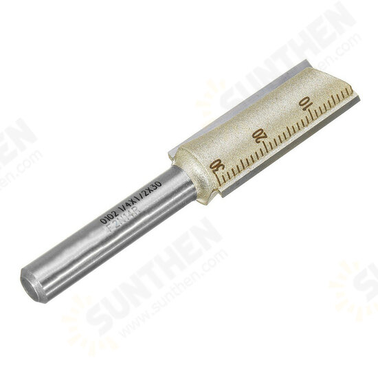 1/4 Inch Shank Double Flute Straight Router Bit Cutter CNC Carbide Wood Cutting Tool 1/4 Inch Shank Double Flute Straight Router Bit Cutter CNC Carbide Wood Cutting Tool