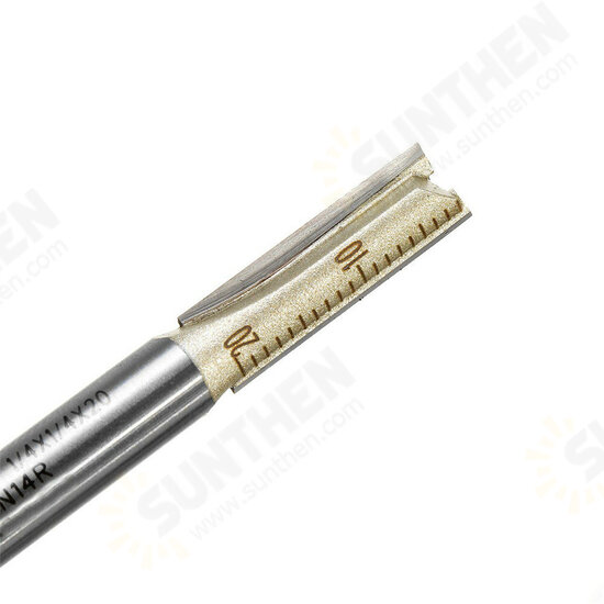 1/4 Inch Shank Double Flute Straight Router Bit Cutter CNC Carbide Wood Cutting Tool 1/4 Inch Shank Double Flute Straight Router Bit Cutter CNC Carbide Wood Cutting Tool
