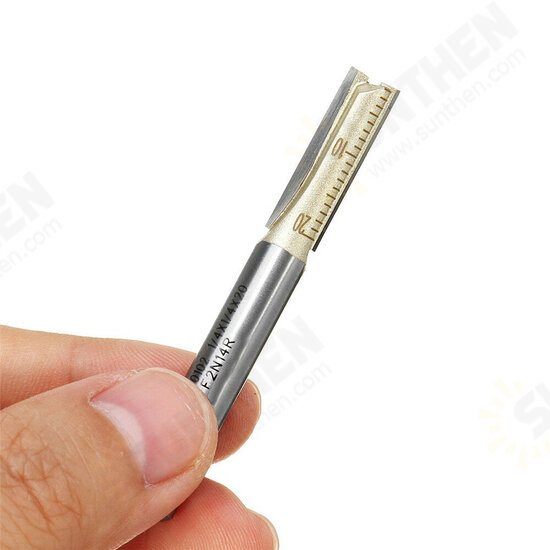 1/4 Inch Shank Double Flute Straight Router Bit Cutter CNC Carbide Wood Cutting Tool 1/4 Inch Shank Double Flute Straight Router Bit Cutter CNC Carbide Wood Cutting Tool