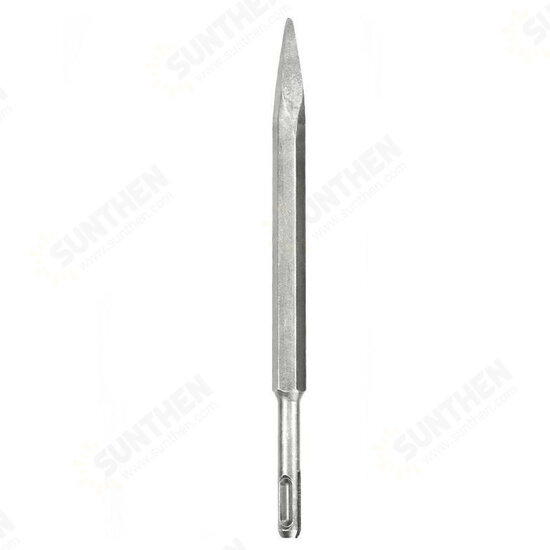 14 x 160/250/400/600mm Pointed/Flat Head Round Shank Drill Bit for Hammer Drill Machine Slot