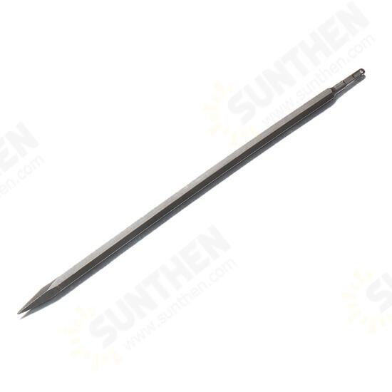 14 x 160/250/400/600mm Pointed/Flat Head Square Shank Drill Bit for Hammer Drill Machine Slot