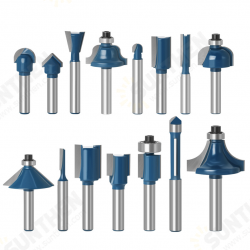 15Pcs 1/4 Inch Shank Router Bit Set Woodworking Milling Cutter 6.35mm Shank Drill Bits For Trimming Engraving Machine