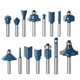 15Pcs 1/4 Inch Shank Router Bit Set Woodworking Milling Cutter 6.35mm Shank Drill Bits For Trimming Engraving Machine 15Pcs 1/4 Inch Shank Router Bit Set Woodworking Milling Cutter 6.35mm Shank Drill Bits For Trimming Engraving Machine