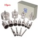 15Pcs 6-50mm Diamond Hole Saw Drill Bit Set 100 Grits Tile Ceramic Glass Marble Drill Bits 15Pcs 6-50mm Diamond Hole Saw Drill Bit Set 100 Grits Tile Ceramic Glass Marble Drill Bits