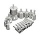 15Pcs 6-50mm Diamond Hole Saw Drill Bit Set 100 Grits Tile Ceramic Glass Marble Drill Bits 15Pcs 6-50mm Diamond Hole Saw Drill Bit Set 100 Grits Tile Ceramic Glass Marble Drill Bits