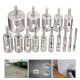 15Pcs 6-50mm Diamond Hole Saw Drill Bit Set 100 Grits Tile Ceramic Glass Marble Drill Bits 15Pcs 6-50mm Diamond Hole Saw Drill Bit Set 100 Grits Tile Ceramic Glass Marble Drill Bits