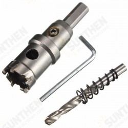 15mm - 24mm Carbide Tip Metal Cutter Hole Saw with Wrench/ Twist Drill Bit