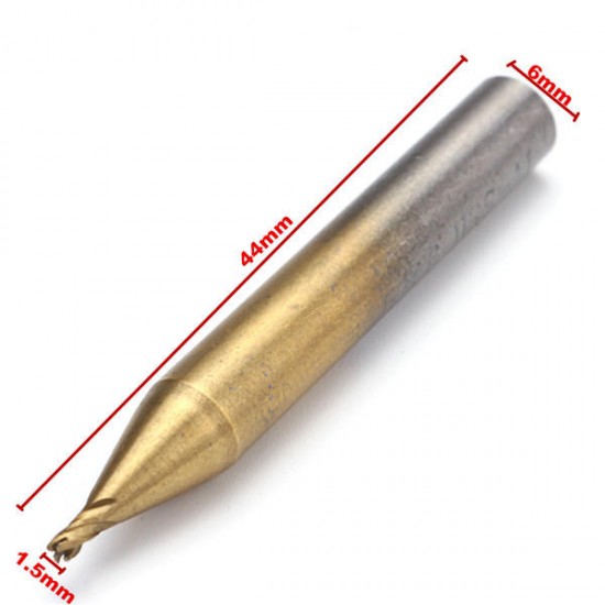 1.5mm HSS-AL End Mill Key Cutter Drill Bit for Vertical Key Machine Parts
