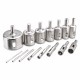 15pcs 3-45mm Diamond Coated Core Hole Saw Drill Bit for Marble Tile 15pcs 3-45mm Diamond Coated Core Hole Saw Drill Bit for Marble Tile