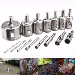 15pcs 3-45mm Diamond Coated Core Hole Saw Drill Bit for Marble Tile 15pcs 3-45mm Diamond Coated Core Hole Saw Drill Bit for Marble Tile