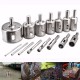 15pcs 3-45mm Diamond Coated Core Hole Saw Drill Bit for Marble Tile 15pcs 3-45mm Diamond Coated Core Hole Saw Drill Bit for Marble Tile