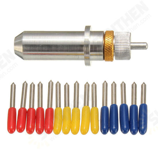 15pcs 30/45/60 Degree Vinyl Cutter Blade for Roland Cutting Plotter with Holder 15pcs 30/45/60 Degree Vinyl Cutter Blade for Roland Cutting Plotter with Holder