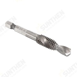 1/8-3/8 Inch BSW Thread HSS Combination Drill Tap Bit 1/4 Inch Hex Shank Deburr Countersink Bit