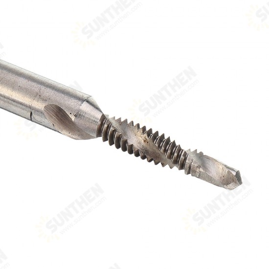 1/8-3/8 Inch BSW Thread HSS Combination Drill Tap Bit 1/4 Inch Hex Shank Deburr Countersink Bit