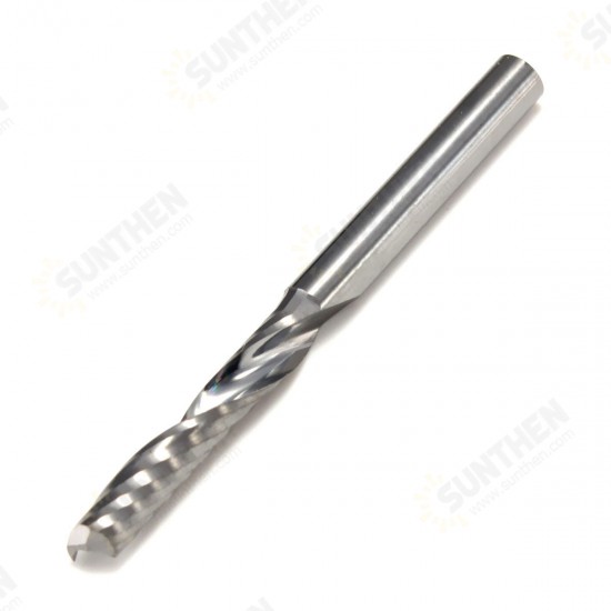 1/8 Inch Shank Single Flute End Mill Cutter 3.175x17mm Tungsten Steel CNC Router Bit