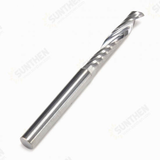 1/8 Inch Shank Single Flute End Mill Cutter 3.175x17mm Tungsten Steel CNC Router Bit