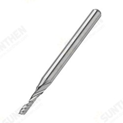 1/8 Inch Shank Single Flute Milling Cutter 1-3.17mm Tungsten Steel PCB Engraving Bit CNC Tool