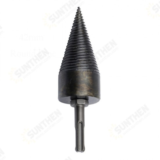 1Pc 32/42mm HSS Round/Square/Hexagonal Shank Firewood Drill Bit Splitter Wood Split Cone Drill Bit For Tree Cutting 1Pc 32/42mm HSS Round/Square/Hexagonal Shank Firewood Drill Bit Splitter Wood Split Cone Drill Bit For Tree Cutting