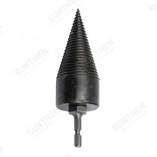 1Pc 32/42mm HSS Round/Square/Hexagonal Shank Firewood Drill Bit Splitter Wood Split Cone Drill Bit For Tree Cutting 1Pc 32/42mm HSS Round/Square/Hexagonal Shank Firewood Drill Bit Splitter Wood Split Cone Drill Bit For Tree Cutting