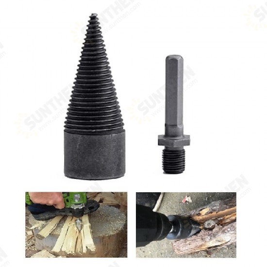 1Pc 32/42mm HSS Round/Square/Hexagonal Shank Firewood Drill Bit Splitter Wood Split Cone Drill Bit For Tree Cutting 1Pc 32/42mm HSS Round/Square/Hexagonal Shank Firewood Drill Bit Splitter Wood Split Cone Drill Bit For Tree Cutting