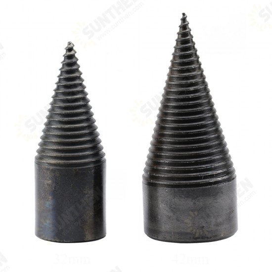 1Pc 32/42mm HSS Round/Square/Hexagonal Shank Firewood Drill Bit Splitter Wood Split Cone Drill Bit For Tree Cutting 1Pc 32/42mm HSS Round/Square/Hexagonal Shank Firewood Drill Bit Splitter Wood Split Cone Drill Bit For Tree Cutting
