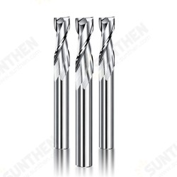 1pc 1/4 Shank Milling Cutter 2 Flute Flat End Mill Tungsten Carbide Engraving Bit CNC Machine Milling Tool Router Bit