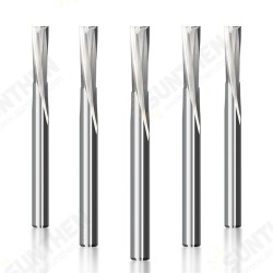 1pc 1/4 Shank Milling Cutter Spiral Low Up Cut End Mill CNC Router Bit for Wood PVC Plastic Carbide Milling Tool
