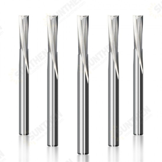 1pc 1/4 Shank Milling Cutter Spiral Low Up Cut End Mill CNC Router Bit for Wood PVC Plastic Carbide Milling Tool