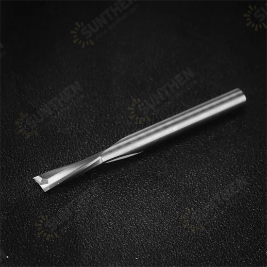 1pc 1/4 Shank Milling Cutter Spiral Low Up Cut End Mill CNC Router Bit for Wood PVC Plastic Carbide Milling Tool