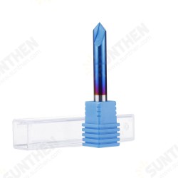 2-12mm 90 Degree Nano Blue Coated Chamfer Mill 2 Flutes CNC Milling Cutter Countersink Drill Bit