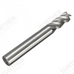 2-12mm HSS 4 Flute End Mill Cutter Straight Shank Milling Cutter Drill Bit CNC Tool