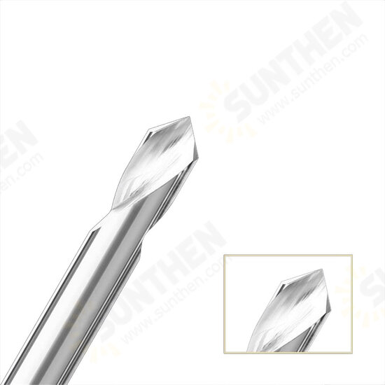 2 Edge 90 Degree Centering Drill Aluminum Fixed Point Drill Carbide Knife Gong Knife Cnc Tool Without Coating