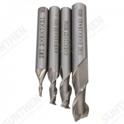 2 Flute HSS End Mill Cutter Dril Bit Engraving Bit CNC Straight Shank Router Bit 2 Flute HSS End Mill Cutter Dril Bit Engraving Bit CNC Straight Shank Router Bit