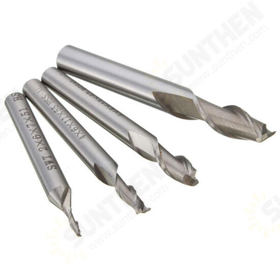 2 Flute HSS End Mill Cutter Dril Bit Engraving Bit CNC Straight Shank Router Bit 2 Flute HSS End Mill Cutter Dril Bit Engraving Bit CNC Straight Shank Router Bit